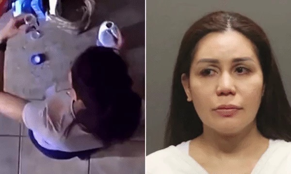 Vụ vợ đổ chất độc chết người vào máy pha cà phê của chồng: Cảnh sát công bố video gây sốc cho thấy hành động máu lạnh không biểu cảm-1