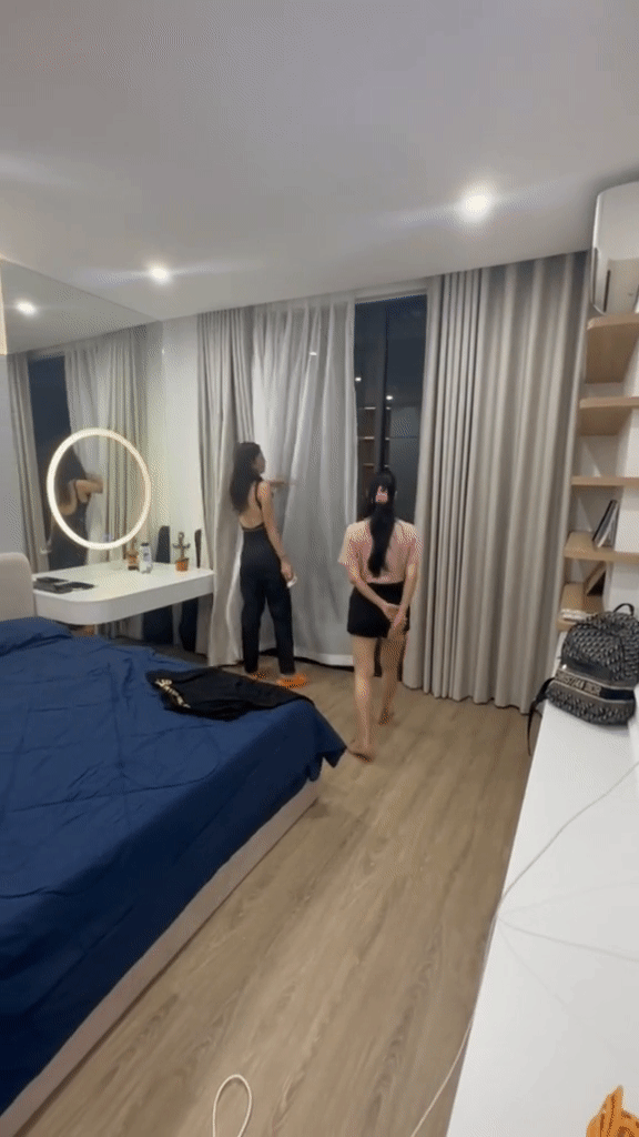 Dì Dung” đi tân gia nhà mới của Tiểu Vy ở Quảng Nam, thốt lên 1 câu khi đến phòng ngủ hướng ra ban công xanh mướt-6