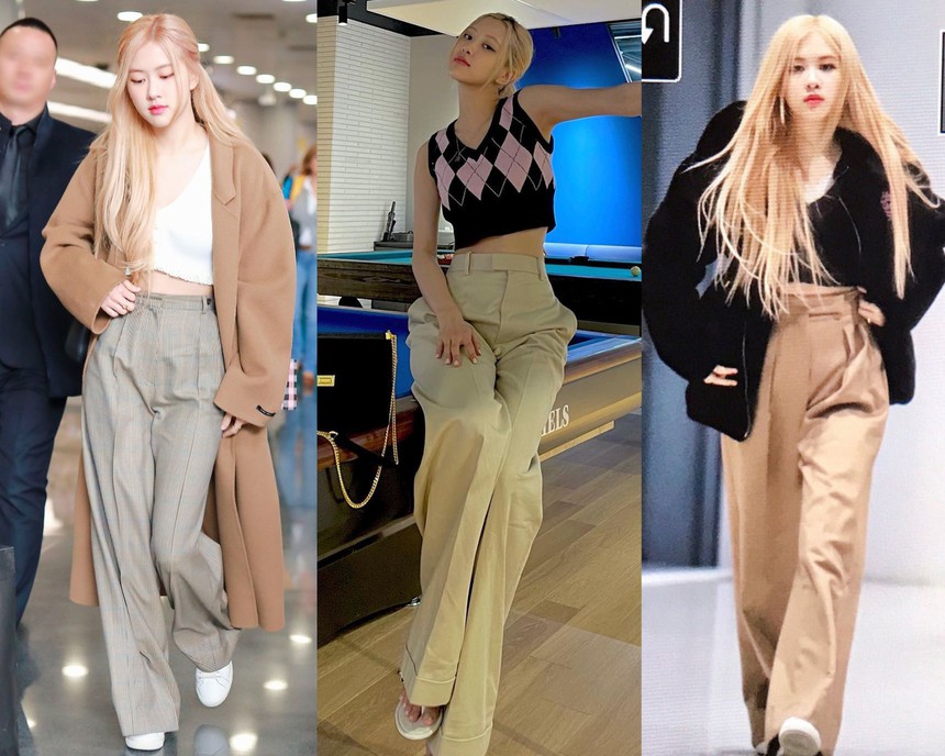 4 kiểu quần dài giúp phong cách của Rosé luôn sang trọng-1