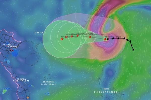 Bão KOINU vào Biển Đông hôm nay, mạnh cấp 14-1