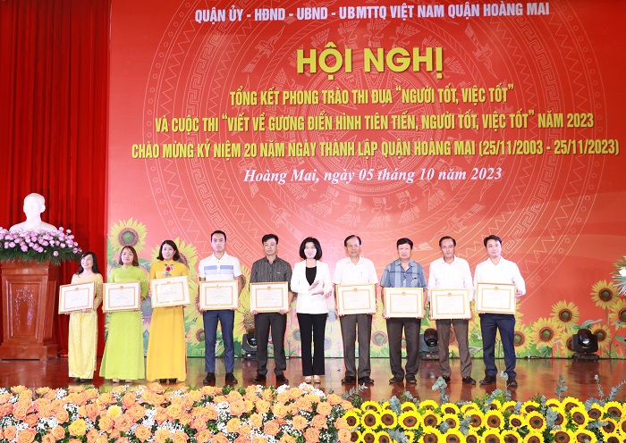 Lấy cái đẹp, dẹp cái xấu, nhân lên nhiều điển hình hay, việc làm tốt tại quận Hoàng Mai-1