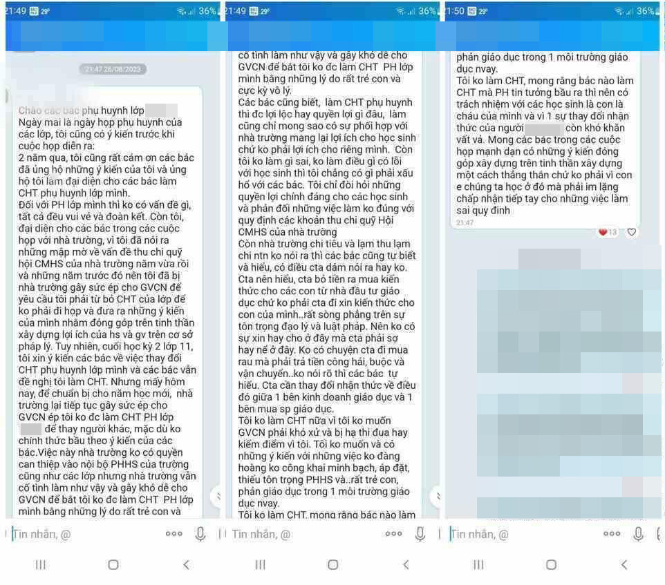 Điều gì khiến hội phụ huynh bị tẩy chay?-1