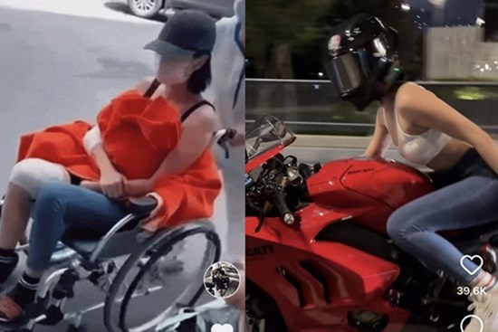 Ngọc Trinh gặp tai nạn bị thương khi điều khiển xe moto, tình trạng hiện ra sao?