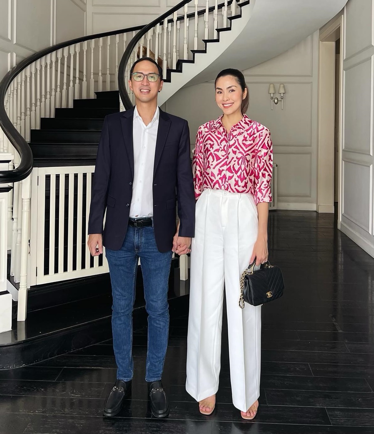 Thời trang cặp đôi sang xịn mịn của Tăng Thanh Hà và Louis Nguyễn-4