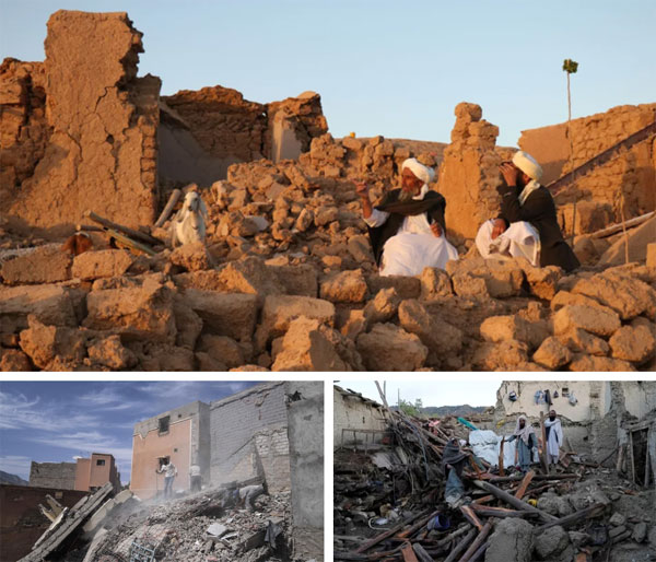 Khung cảnh hoang tàn tại Afghanistan sau trận động đất khiến hơn 2000 người thiệt mạng, nhiều ngôi làng bị san bằng-1