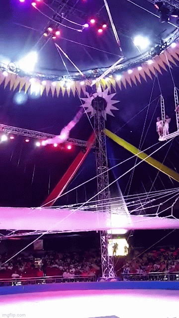 Đang biểu diễn thì xảy ra sự cố, nghệ sĩ xiếc rơi xuống từ độ cao 9m khiến khán giả ồ lên kinh hãi-3