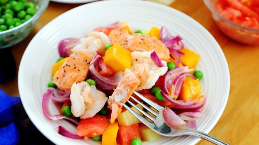 Bữa tối giảm cân hiệu quả với món salad khoai lang cá hồi-12