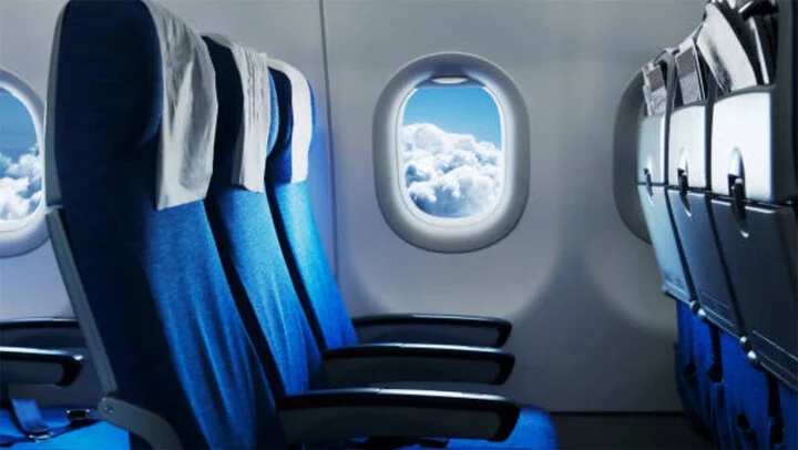Coldest seats on an airplane - window seats