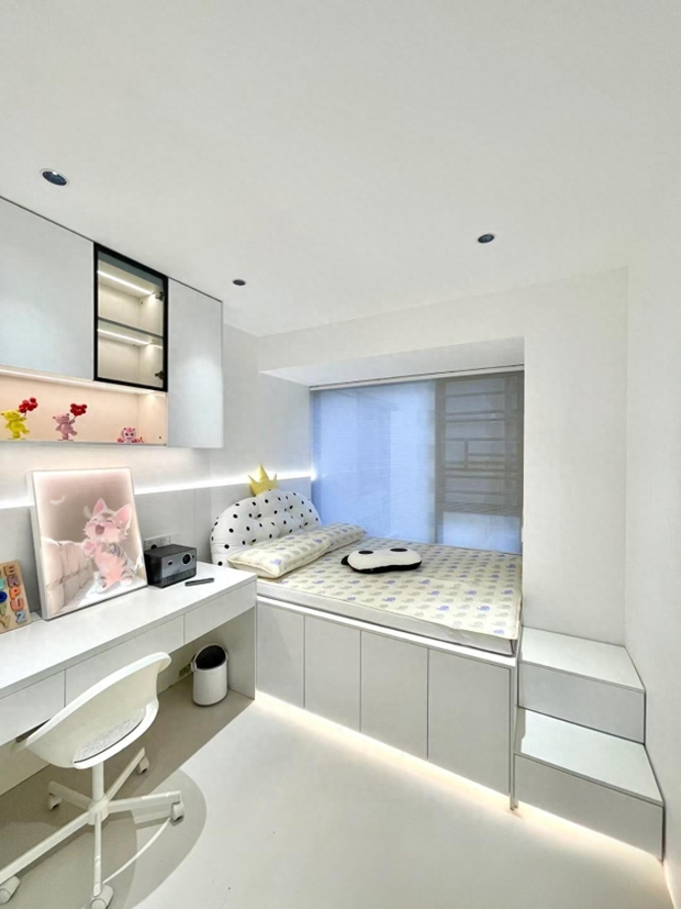 Căn hộ 98m2 full màu trắng khiến ai nhìn cũng ngỡ ngàng vì tối giản quá mức, gia chủ thậm chí không có TV-12