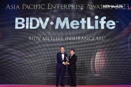 BIDV MetLife 4 năm liên tiếp nhận giải thưởng Doanh nghiệp xuất sắc châu Á