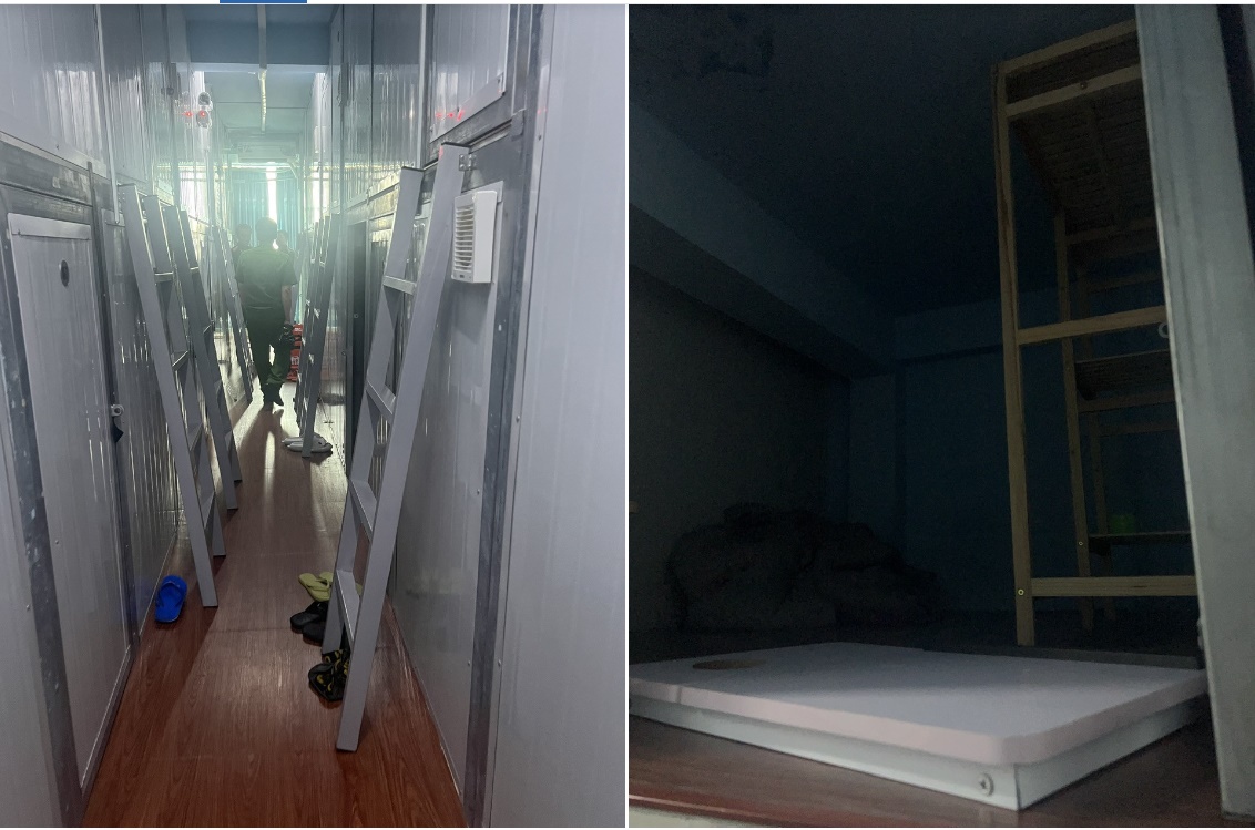 Phát hiện nhà 4 lầu ở TP.HCM ngăn thành 125 hộp ngủ rộng 2-3 m2-1