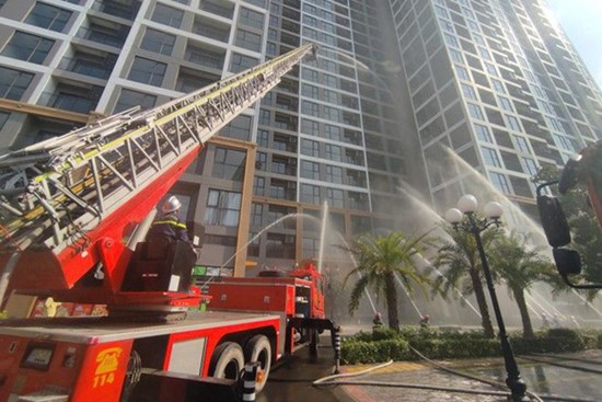 Hệ thống phòng cháy chữa cháy hiện đại ở các khu đô thị Vinhomes