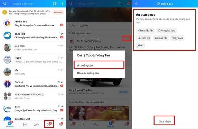 Cách chặn quảng cáo Zalo cực đơn giản-7