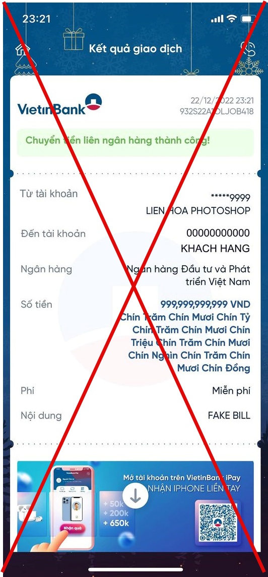Tràn lan dịch vụ fake bill chuyển khoản trên MXH, chú ý chi tiết này để không dính bẫy!-4