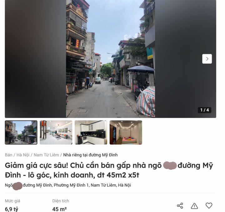 Giá nhà trong ngõ sâu ở Hà Nội giảm mạnh-2