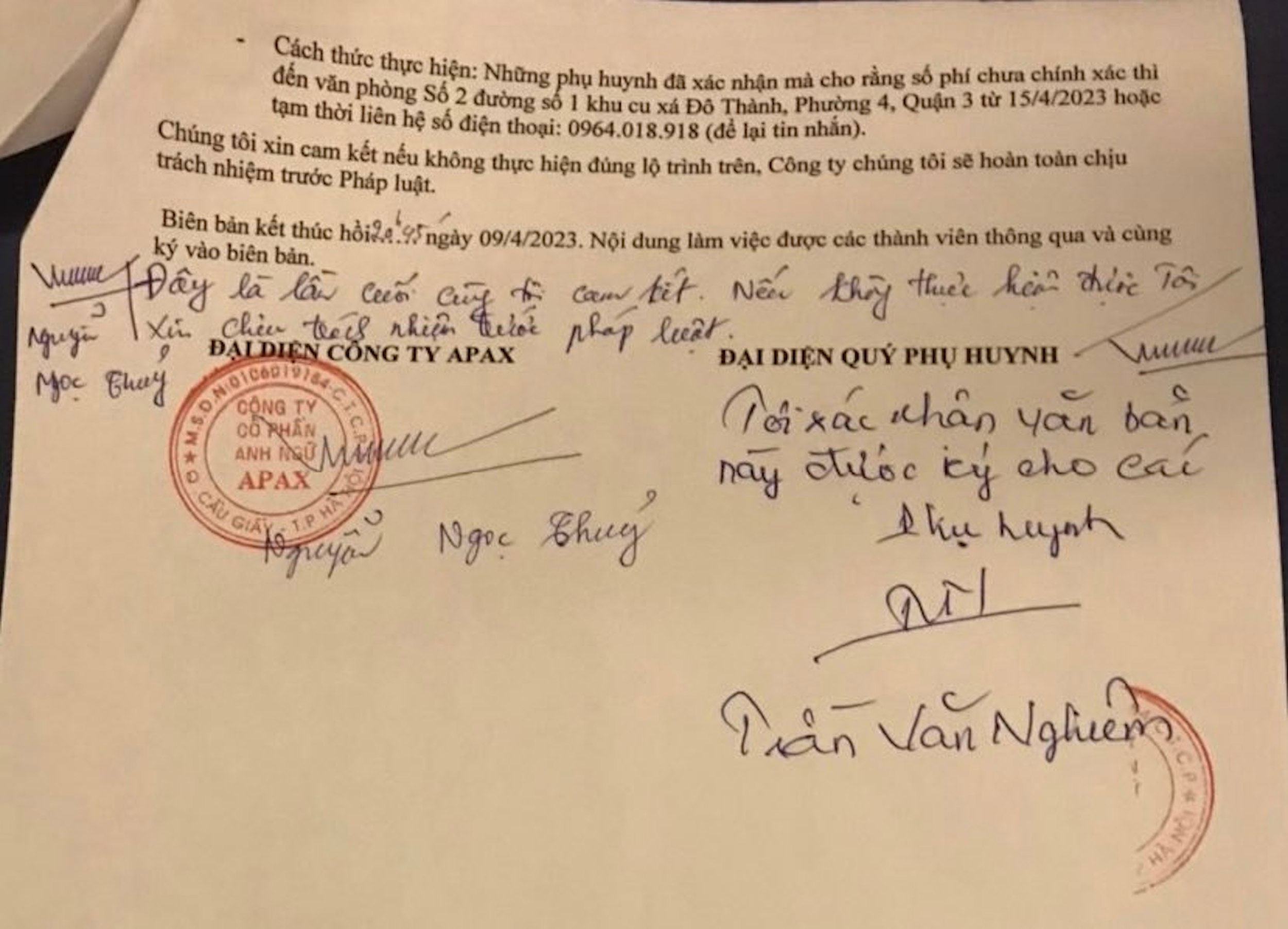 Shark Thủy tiếp tục gửi thư xin lỗi và khất nợ học viên Apax Leaders-1