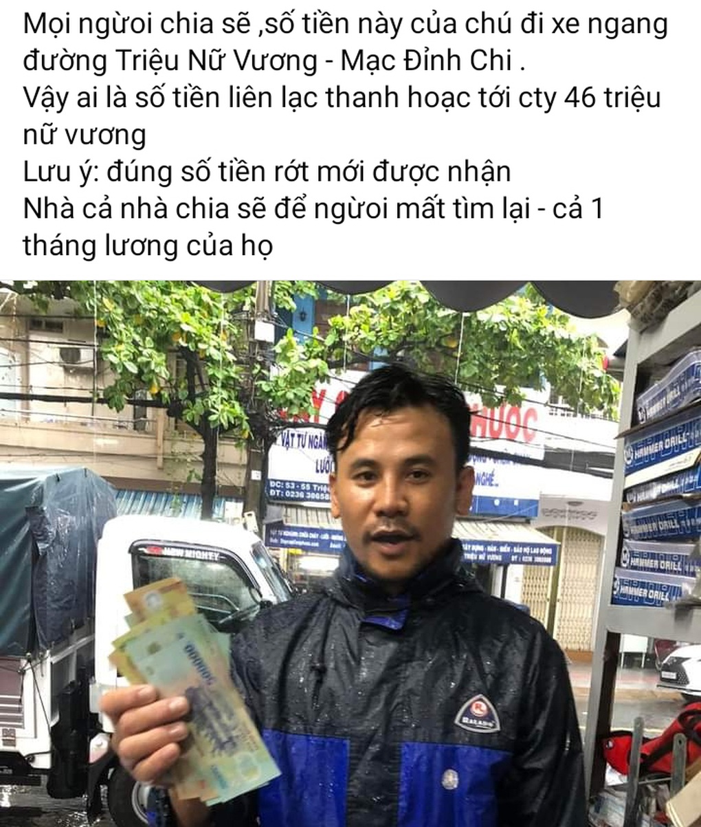 Nhặt được chục triệu đồng trong mưa ngập và tình người Đà Nẵng-2