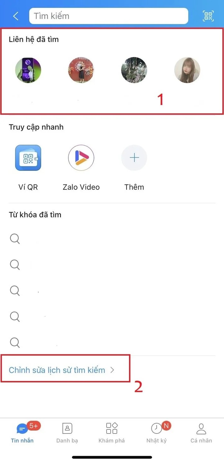 Cách xóa lịch sử tìm kiếm trên Zalo chỉ với 3 bước đơn giản-2