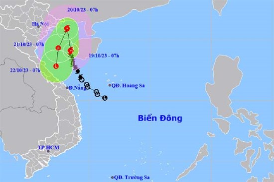 Bão số 5 giật cấp 10 trên Vịnh Bắc Bộ, miền Bắc nhiều nơi mưa lớn