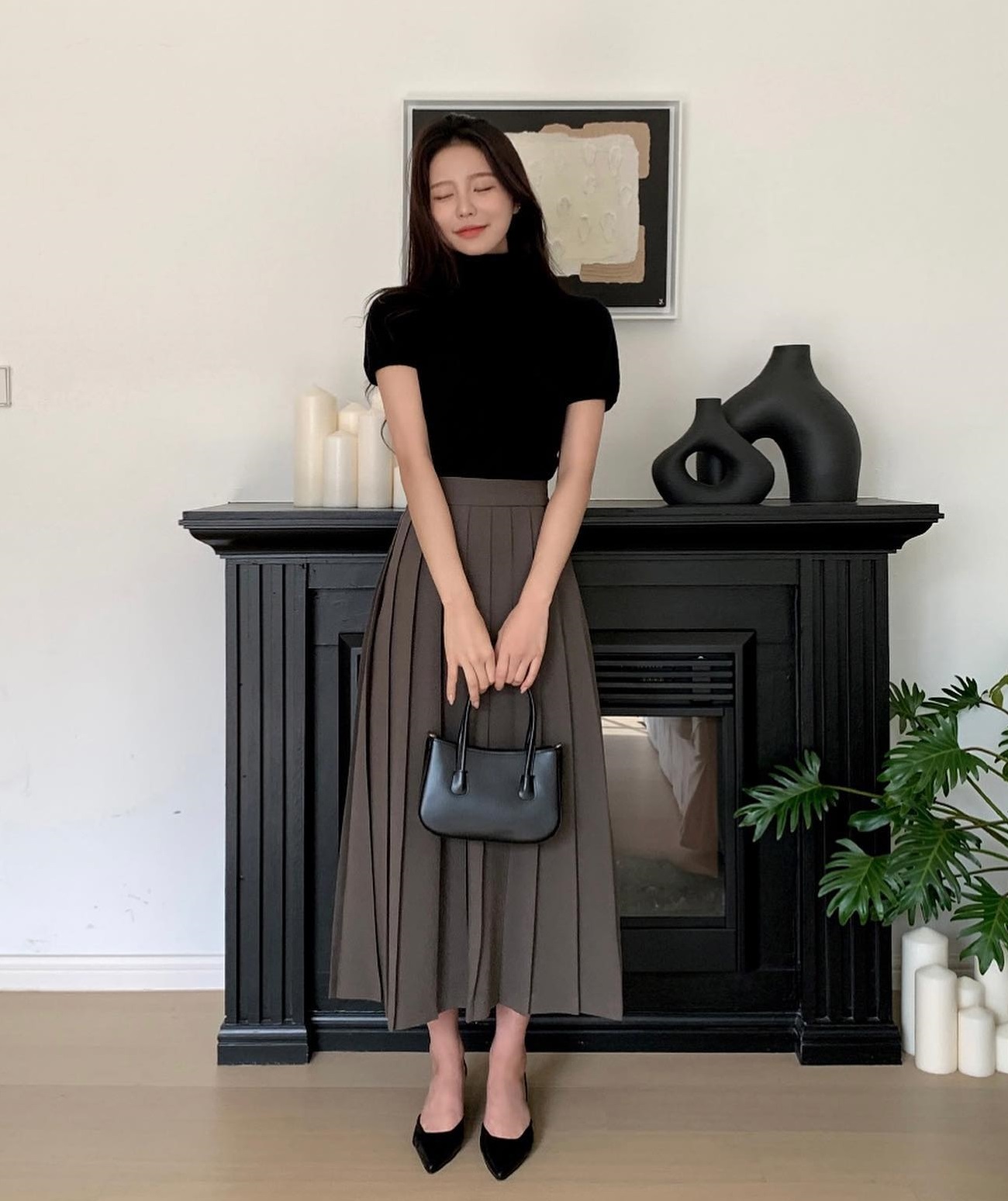 Chị em nên phối chân váy dài với 4 kiểu áo để mặc sang hơn-1