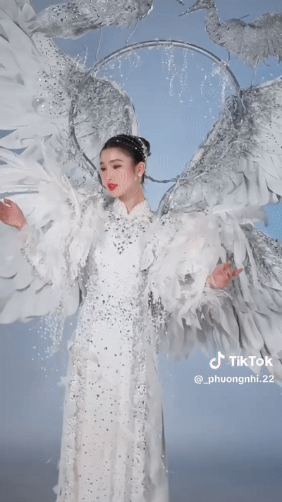 Chính thức hé lộ trang phục dân tộc nặng 10kg của Á hậu Phương Nhi ở Miss International-5