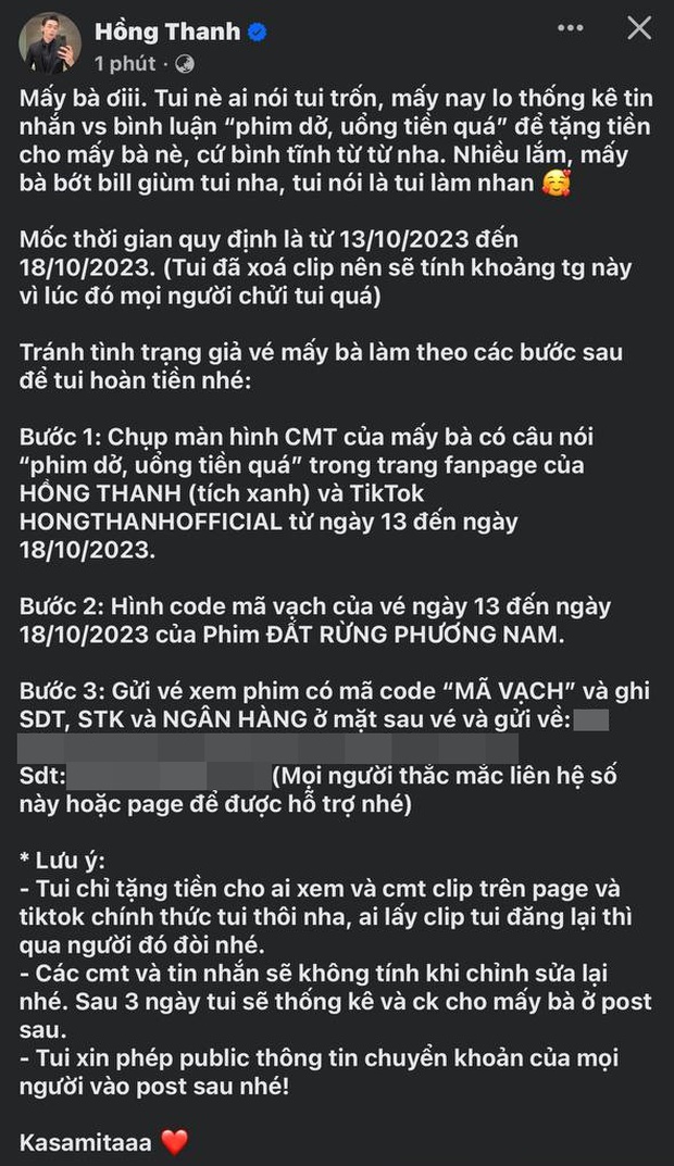 Sao nam khen lố lên tiếng hứa trả lại tiền vé, ai ngờ vẫn gây phẫn nộ vì 1 điều-3