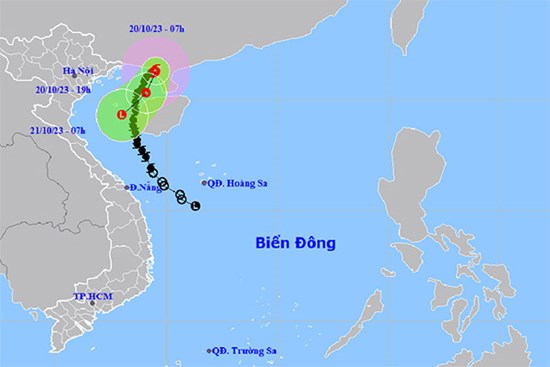 Bão số 5 vẫn giật cấp 10 trên Vịnh Bắc Bộ, rồi bất ngờ đổi hướng