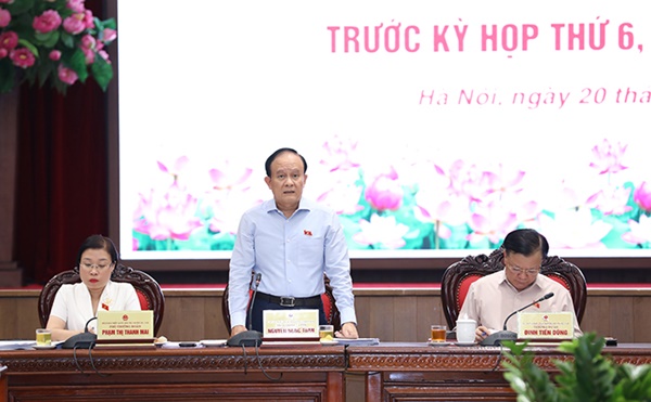 Đoàn đại biểu Quốc hội thành phố Hà Nội làm việc với các cơ quan trước kỳ họp thứ 6, Quốc hội khóa XV-2