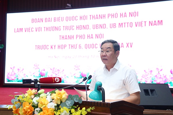 Đoàn đại biểu Quốc hội thành phố Hà Nội làm việc với các cơ quan trước kỳ họp thứ 6, Quốc hội khóa XV-5