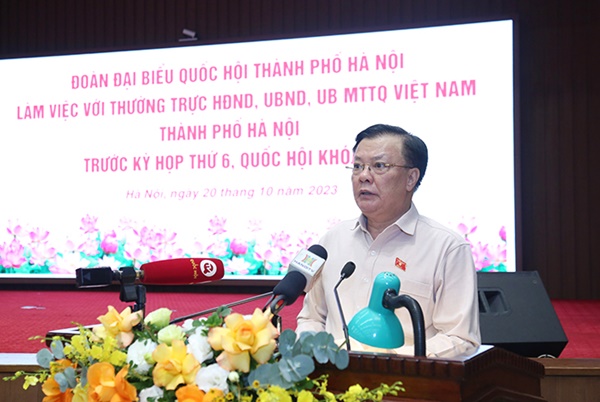 Đoàn đại biểu Quốc hội thành phố Hà Nội làm việc với các cơ quan trước kỳ họp thứ 6, Quốc hội khóa XV-8