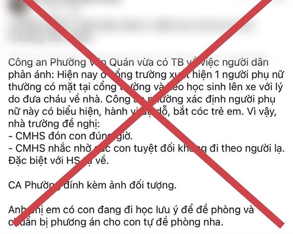 Hà Nội: Thực hư thông tin người phụ nữ dụ dỗ, bắt cóc trẻ em tại Hà Đông-1
