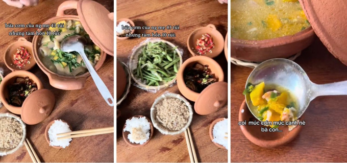 Mẹ nấu mâm cơm tí hon cho cả gia đình, con gái dở khóc dở cười nhưng dân mạng lại khen ngợi vì điều này-1