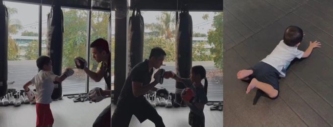 2 con lớn nhà Tăng Thanh Hà mới được mẹ cho học một môn cực ngầu, nhưng biểu cảm lăn lộn của cậu út mới là điểm nhấn-1