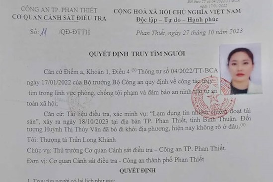Bình Thuận: Truy tìm vợ chồng chủ hụi 9X bị tố cáo chiếm đoạt hơn 19 tỉ đồng