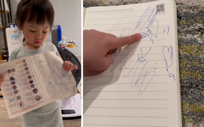 Vợ Cường Đô la khoe tranh con vẽ mẹ ở tầm vũ trụ, người tinh ý nhận ra 1 cách dạy trẻ thông minh mà lại siêu tiết kiệm-1