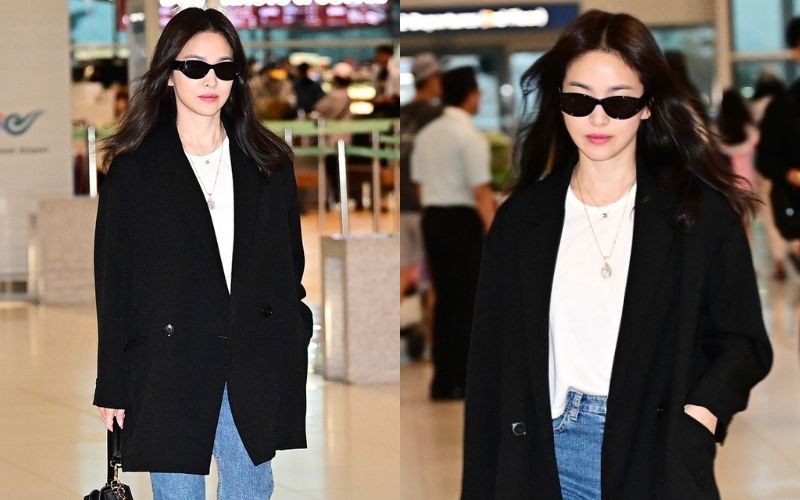 Song Hye Kyo mặc áo khoác đen: Đẹp và sang trong mọi hoàn cảnh-3