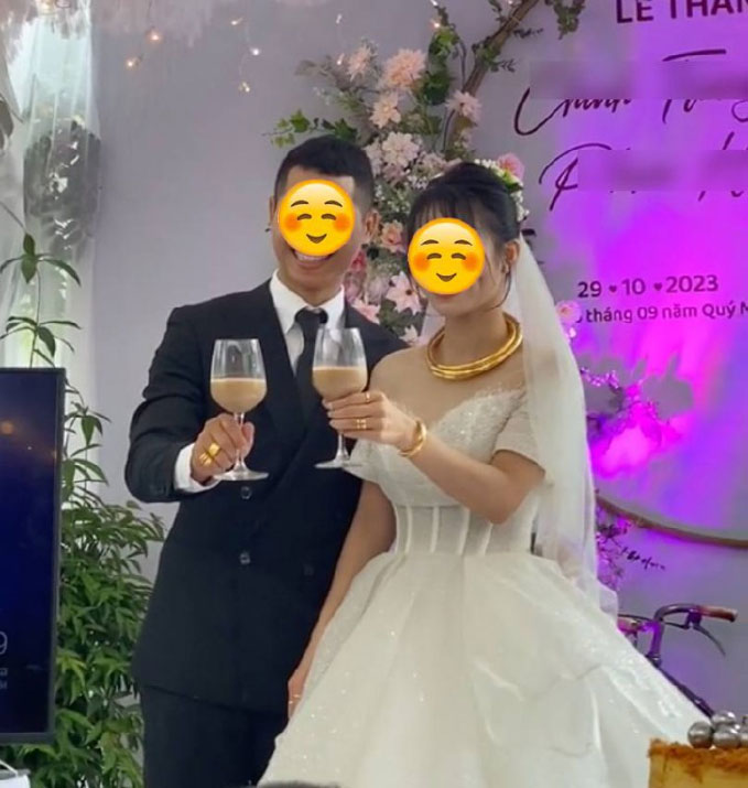 Đám cưới gây sốt với màn rót trà sữa: Ai cũng khen ngợi vì quá sáng tạo lại không gây lãng phí-2