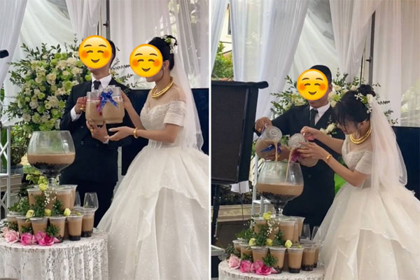 Cặp đôi 9X rót trà sữa thay rượu vang trong lễ cưới: Chú rể tự tay nấu cả đêm-5