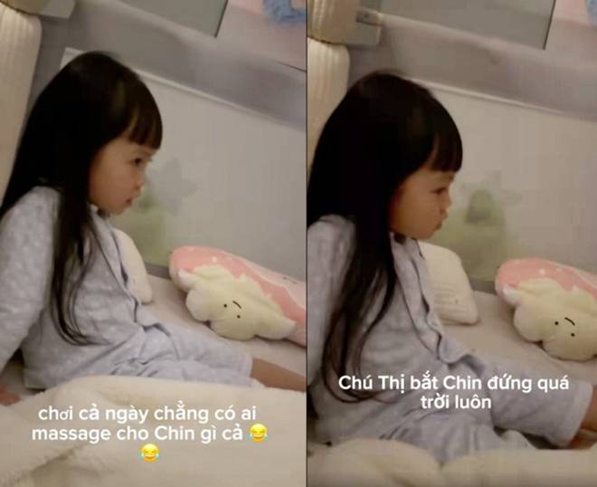 Con gái Cường Đô La quen được bố hầu hạ, mới 3 tuổi đã biết than mệt mỏi vì không có người mát-xa cho-2