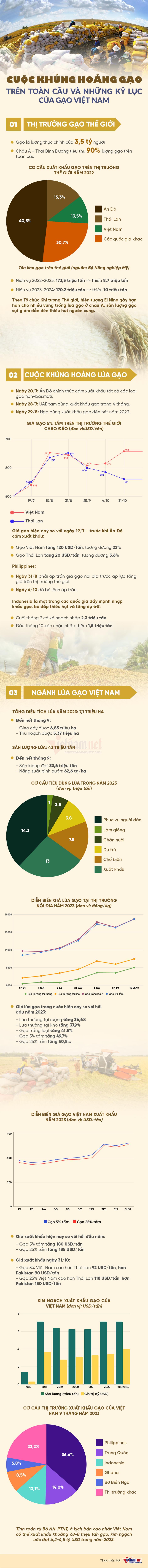 Khủng hoảng lương thực toàn cầu: Giá gạo Việt đắt nhất lịch sử, thu về 4 tỷ USD-1