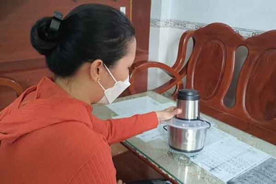 Một phụ nữ ở TP HCM 