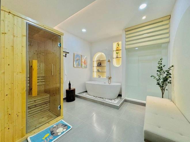 Nữ kiến trúc sư chia sẻ kinh nghiệm làm nhà phố chỉ 185 triệu đồng, có cả phòng xông hơi-4