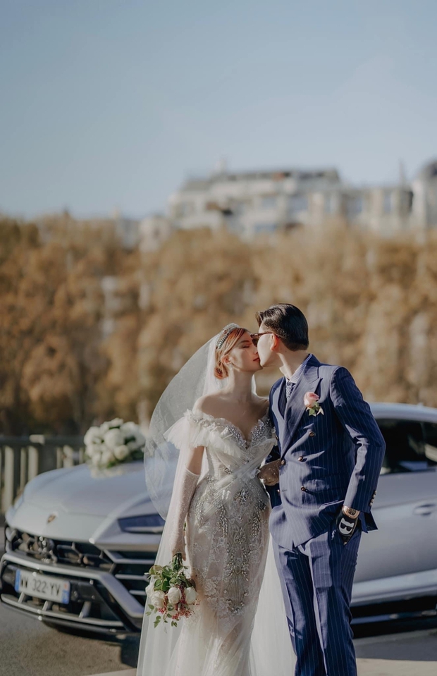 Sau khi xác nhận mang thai con đầu lòng, Hạnh Sino tung ảnh cưới bên ông xã tại Pháp-3