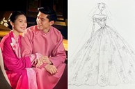 Hé lộ mẫu váy cưới đặc biệt của Doãn Hải My - vợ Đoàn Văn Hậu