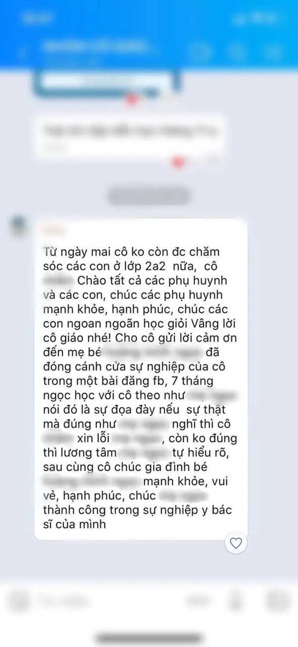 Quên tháo chun buộc tóc cho học sinh, cô giáo bị phụ huynh tố trên MXH và phải nghỉ việc?-1