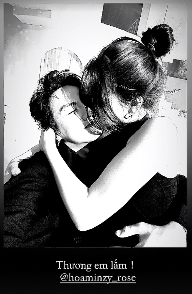 Lộ khoảnh khắc Hòa Minzy ôm hôn một sao nam, nhân vật chính đã lên tiếng nói rõ quan hệ-1