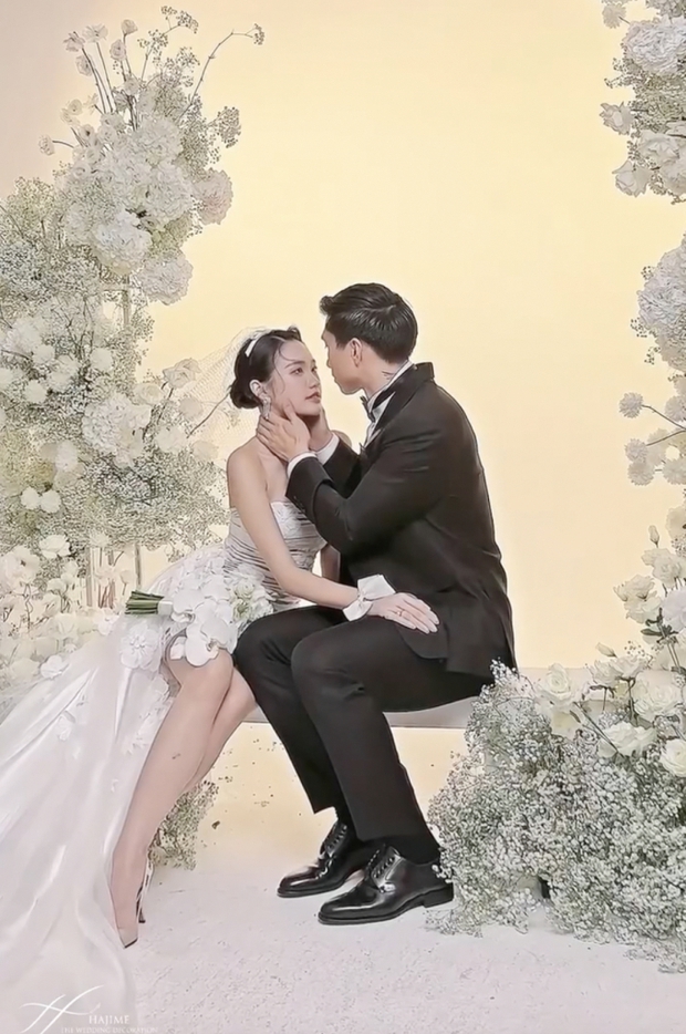 Doãn Hải My diện váy ôm bó sát, khoe chân dài gợi cảm, vòng 2 thế nào trong ảnh cưới với Đoàn Văn Hậu?-3