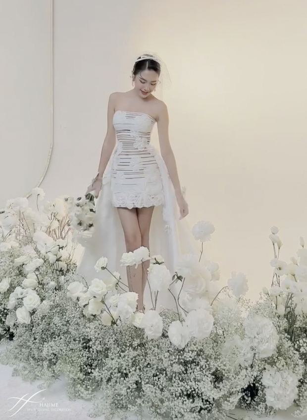 Doãn Hải My diện váy ôm bó sát, khoe chân dài gợi cảm, vòng 2 thế nào trong ảnh cưới với Đoàn Văn Hậu?-6