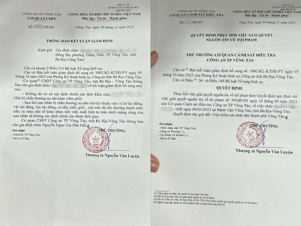 Vũng Tàu: Phục hồi điều tra vụ bé 11 tháng tử vong tại nơi giữ trẻ-2