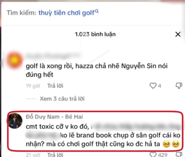 Hoa hậu Thùy Tiên bị netizen kém duyên bình luận khiếm nhã vì hình ảnh xuất hiện trên sân golf, trợ lý lên tiếng-3